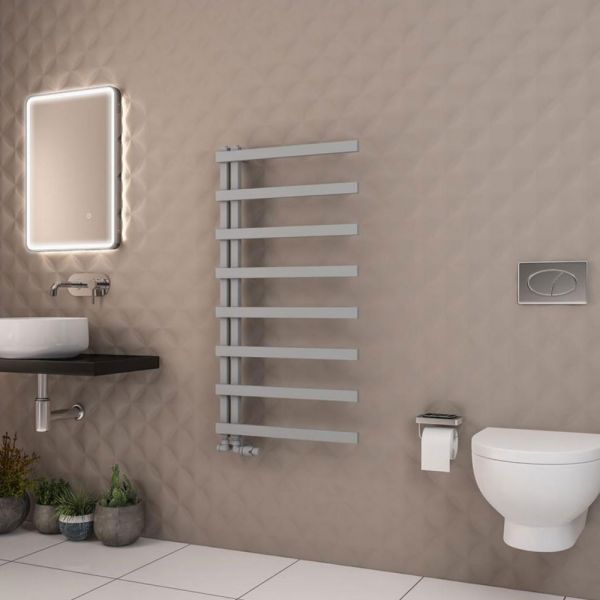 Eastbrook Platani 1150 x 600 Matt Grey Designer Towel Rail #2