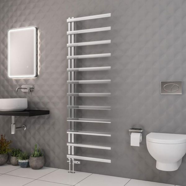 Eastbrook Platani 1800 x 600 Chrome Designer Towel Rail #2