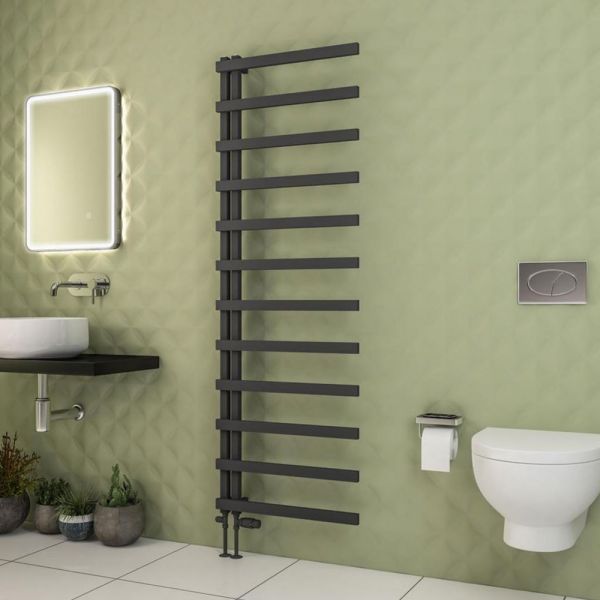 Eastbrook Platani 1800 x 600 Matt Anthracite Designer Towel Rail #2