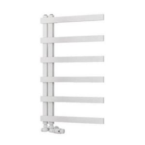 Eastbrook Platani 800 x 500 Matt White Designer Towel Rail