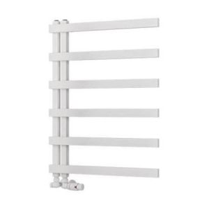 Eastbrook Platani 800 x 600 Matt White Designer Towel Rail
