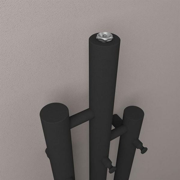 Eastbrook Portchester 1200 x 225 Matt Black Designer Towel Rail #3