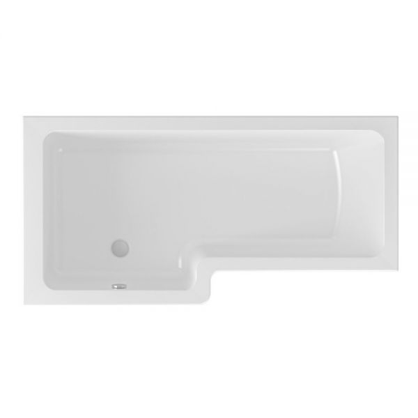 Eastbrook Portland L Shaped 1500 x 850 Left Hand Shower Bath