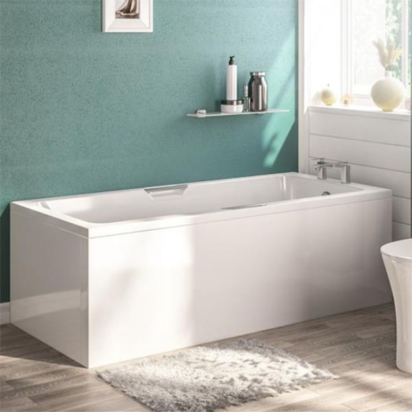 Eastbrook Beauforte Reinforced Portland Low Level 1700 x 700 Single Ended Bath with Twin Grips #3