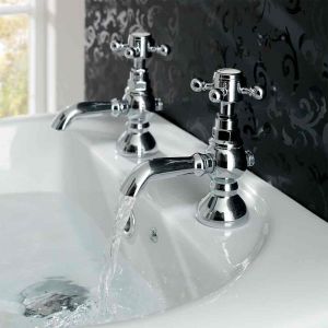 Eastbrook Portobello Chrome Basin Pillar Taps