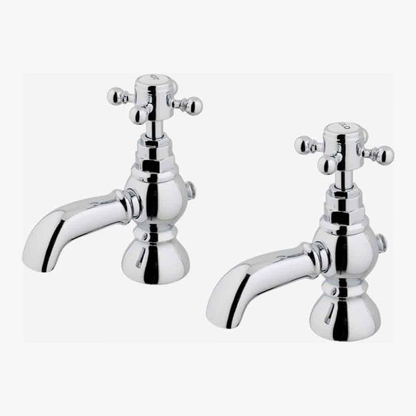 Eastbrook Portobello Chrome Bath Pillar Taps