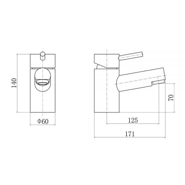 Eastbrook Prado 500 Chrome 1 Hole Bath Filler Tap #2