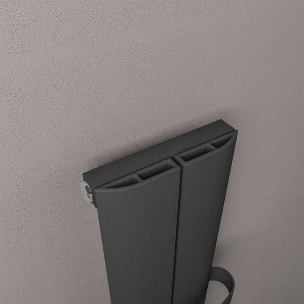 Eastbrook Preston 1800 x 185 Matt Anthracite Aluminium Designer Radiator #3