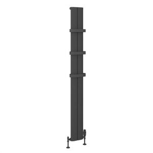 Eastbrook Preston 1800 x 185 Matt Anthracite Aluminium Designer Radiator