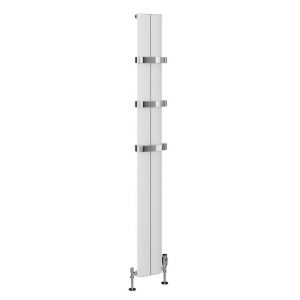 Eastbrook Preston 1800 x 185 Matt White Aluminium Designer Radiator
