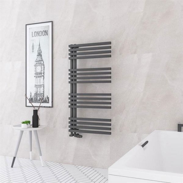 Eastbrook Reinbach 1200 x 600 Matt Anthracite Designer Towel Rail #2