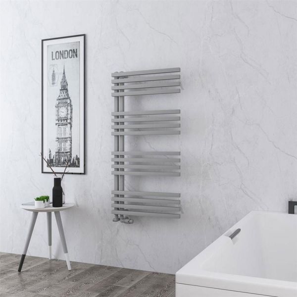 Eastbrook Reinbach 1200 x 600 Matt Grey Designer Towel Rail #2