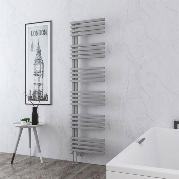 Eastbrook Reinbach 1800 x 500 Matt Grey Designer Towel Rail #2