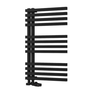Eastbrook Reinbach 800 x 500 Matt Black Designer Towel Rail