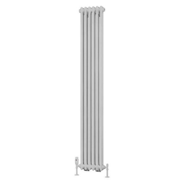 Eastbrook Rivassa 1800 x 293 Gloss White 2 Column Vertical Radiator