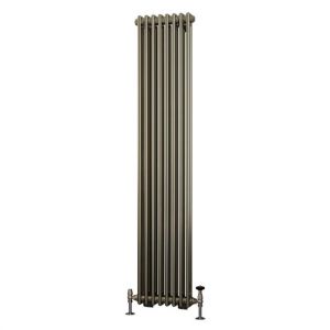 Eastbrook Rivassa 1800 x 383 Bronze Effect 2 Column Vertical Radiator