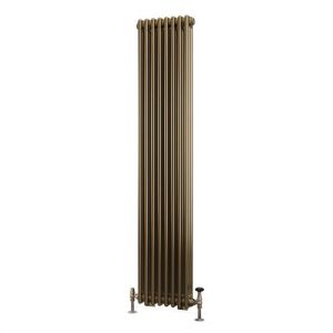 Eastbrook Rivassa 1800 x 383 Bronze Effect 3 Column Vertical Radiator