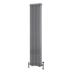 Eastbrook Rivassa 1800 x 383 Chrome Effect 3 Column Vertical Radiator