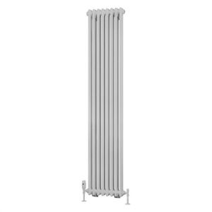 Eastbrook Rivassa 1800 x 383 Gloss White 2 Column Vertical Radiator
