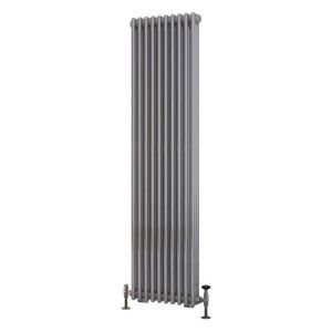 Eastbrook Rivassa 1800 x 473 Chrome Effect 3 Column Vertical Radiator