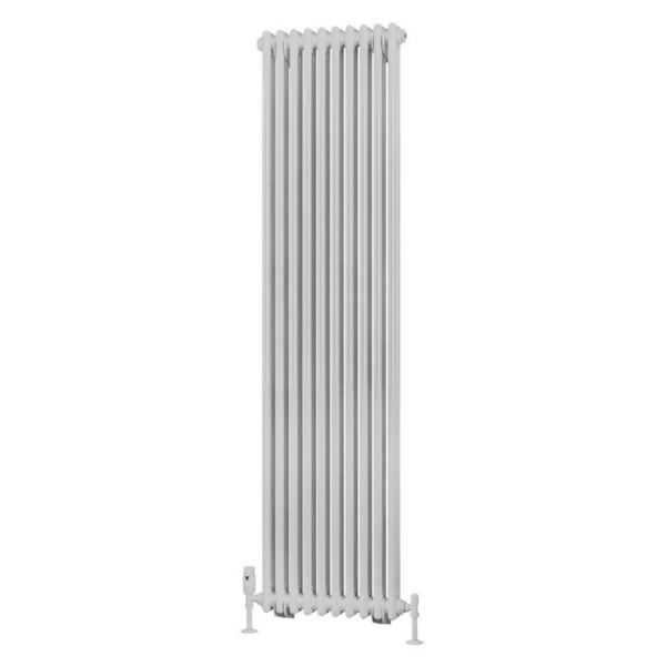 Eastbrook Rivassa 1800 x 473 Gloss White 2 Column Vertical Radiator