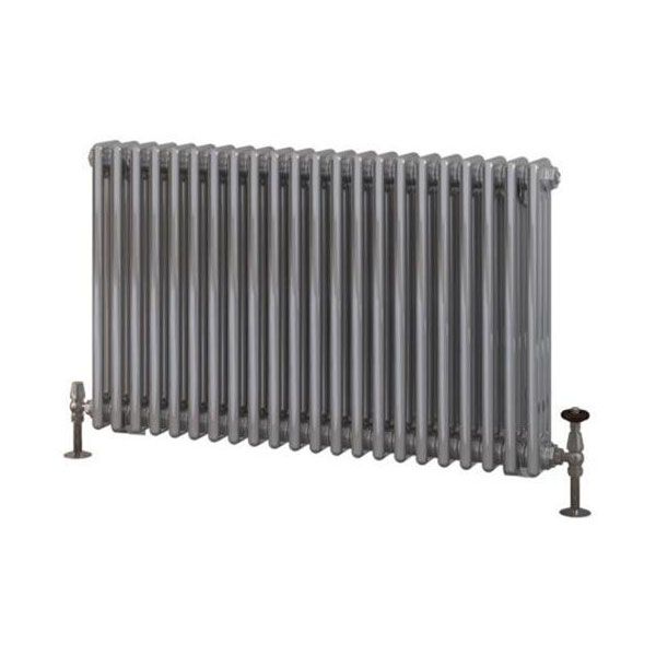 Eastbrook Rivassa 600 x 1010 Chrome Effect 3 Column Horizontal Radiator