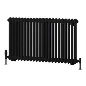 Eastbrook Rivassa 600 x 1010 Matt Black 2 Column Radiator