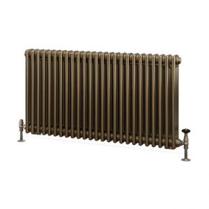 Eastbrook Rivassa 600 x 1148 Bronze Effect 3 Column Horizontal Radiator