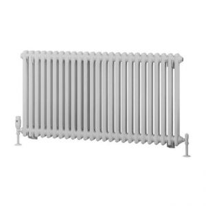 Eastbrook Rivassa 600 x 1148 Gloss White 2 Column Horizontal Radiator