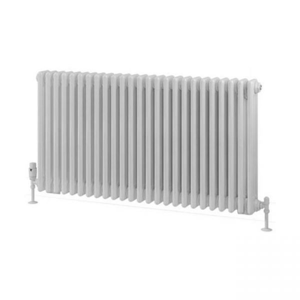 Eastbrook Rivassa 600 x 1148 Gloss White 3 Column Horizontal Radiator