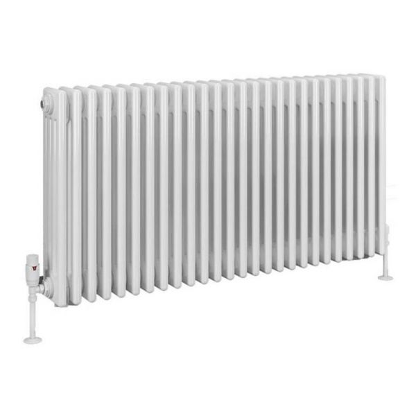 Eastbrook Rivassa 600 x 1190 Gloss White 4 Column Horizontal Radiator