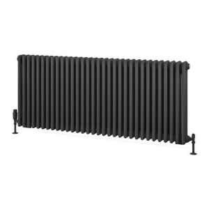 Eastbrook Rivassa 600 x 1460 Matt Anthracite 3 Column Horizontal Radiator