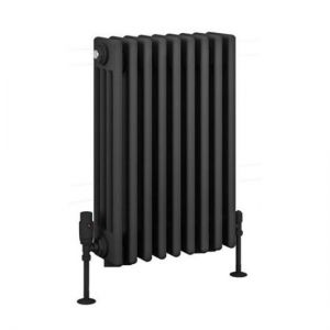 Eastbrook Rivassa 600 x 425 Matt Anthracite 4 Column Horizontal Radiator