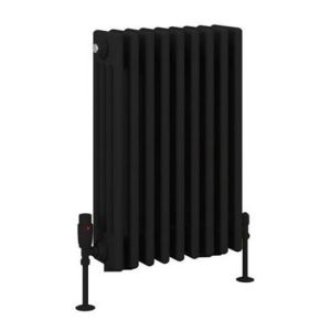 Eastbrook Rivassa 600 x 425 Matt Black 4 Column Radiator