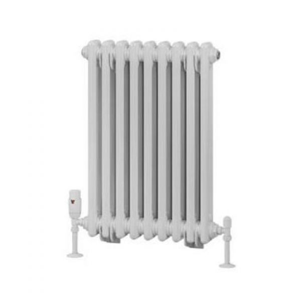 Eastbrook Rivassa 600 x 428 Gloss White 2 Column Horizontal Radiator
