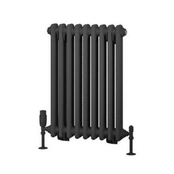 Eastbrook Rivassa 600 x 428 Matt Anthracite 2 Column Horizontal Radiator