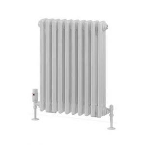 Eastbrook Rivassa 600 x 473 Gloss White 3 Column Horizontal Radiator