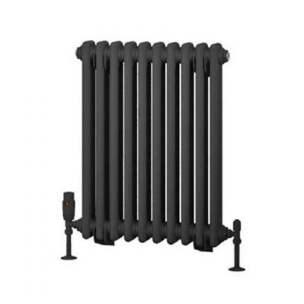 Eastbrook Rivassa 600 x 473 Matt Anthracite 2 Column Horizontal Radiator