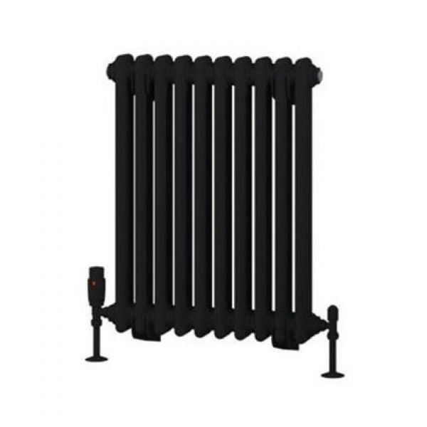 Eastbrook Rivassa 600 x 473 Matt Black 2 Column Radiator