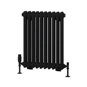 Eastbrook Rivassa 600 x 473 Matt Black 2 Column Radiator