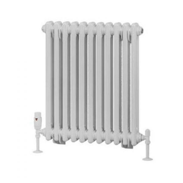 Eastbrook Rivassa 600 x 518 Gloss White 2 Column Horizontal Radiator
