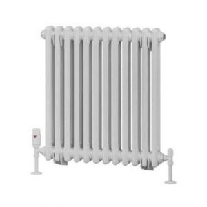 Eastbrook Rivassa 600 x 563 Gloss White 2 Column Horizontal Radiator