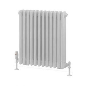 Eastbrook Rivassa 600 x 563 Gloss White 3 Column Horizontal Radiator