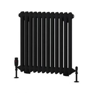 Eastbrook Rivassa 600 x 563 Matt Black 2 Column Radiator