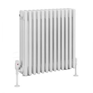 Eastbrook Rivassa 600 x 605 Gloss White 4 Column Horizontal Radiator