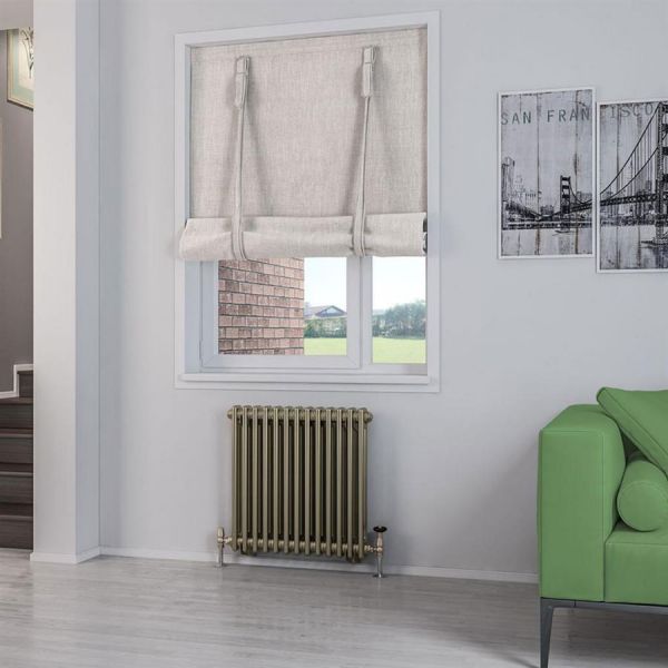 Eastbrook Rivassa 600 x 608 Bronze Effect 2 Column Horizontal Radiator #2
