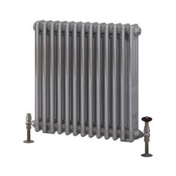 Eastbrook Rivassa 600 x 608 Chrome Effect 3 Column Horizontal Radiator