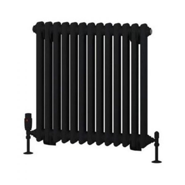Eastbrook Rivassa 600 x 608 Matt Black 2 Column Radiator