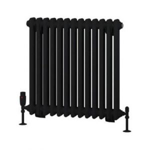 Eastbrook Rivassa 600 x 608 Matt Black 2 Column Radiator