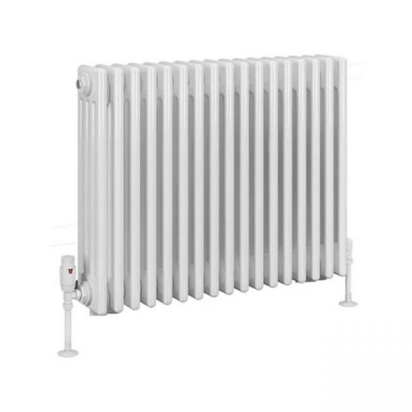 Eastbrook Rivassa 600 x 785 Gloss White 4 Column Horizontal Radiator